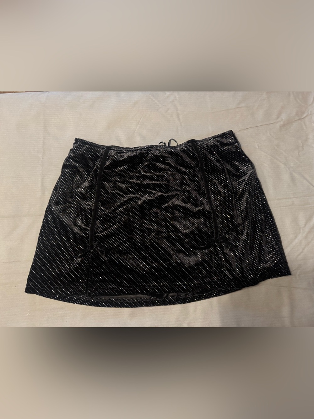 dELiA*s Black Velvet Mini Skort